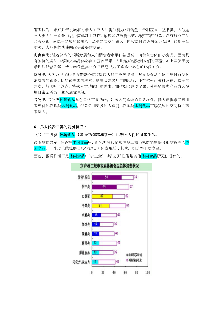 爱啦物优休闲食品行业分析报告.doc