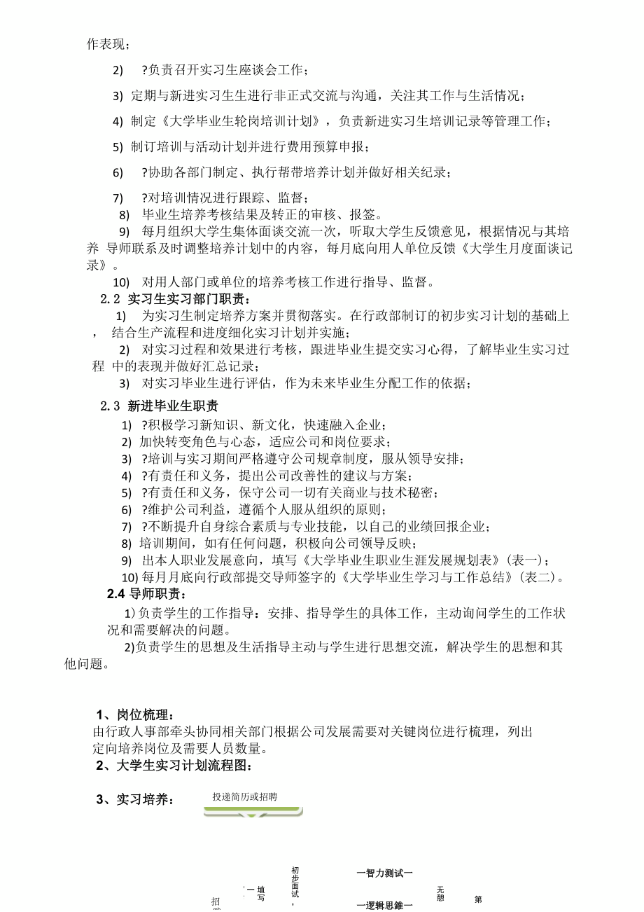 实习生培训方案精选.doc