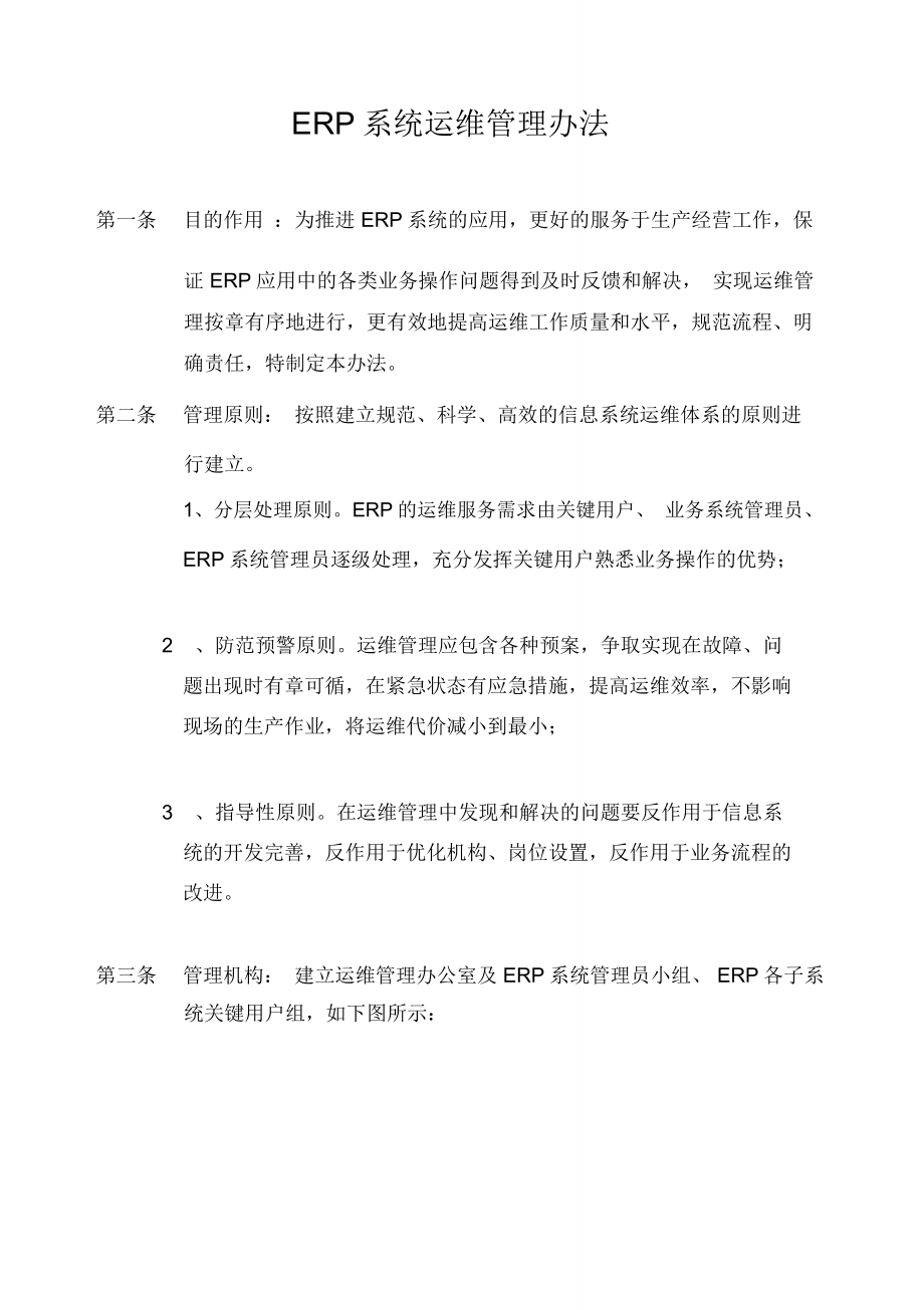 ERP系统运维管理办法发文版.doc