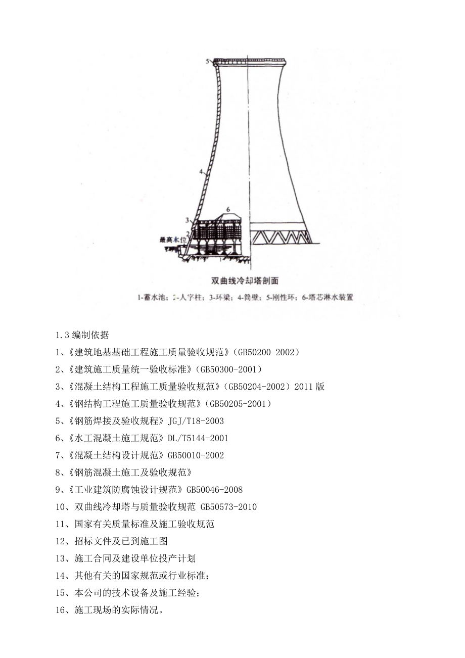 钢筋混凝土双曲线冷却塔施工方案.doc