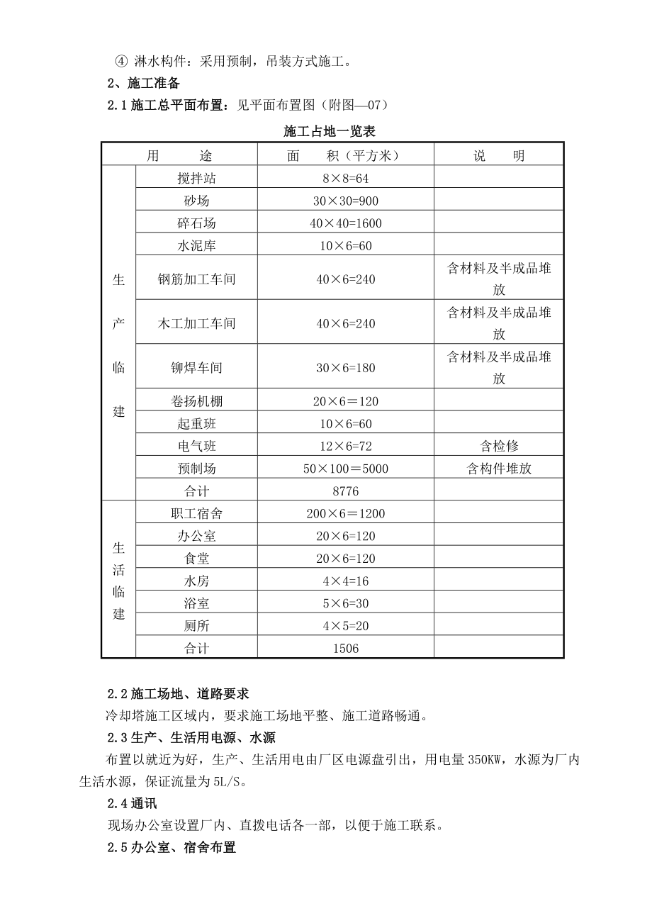 抚顺发电厂冷却塔施工技术.doc