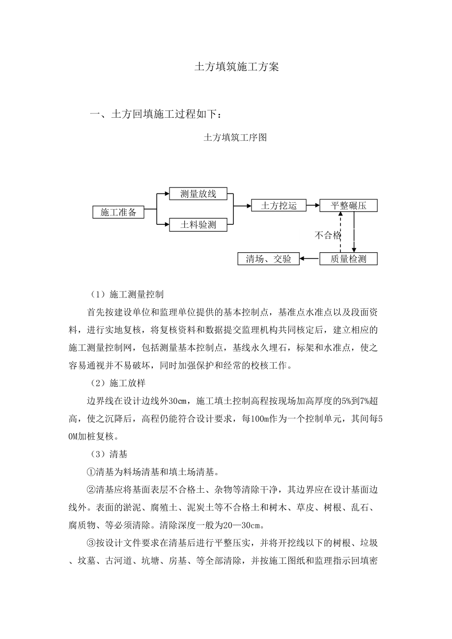 最新土石方开挖填筑施工方案.doc