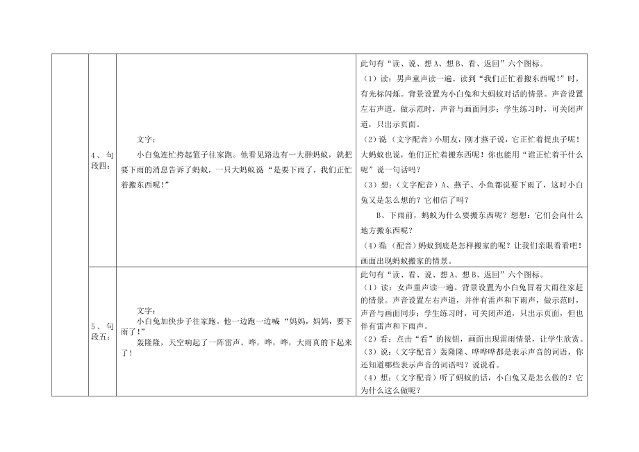 人教版小学语文一年级下册《要下雨了》教学设计.doc