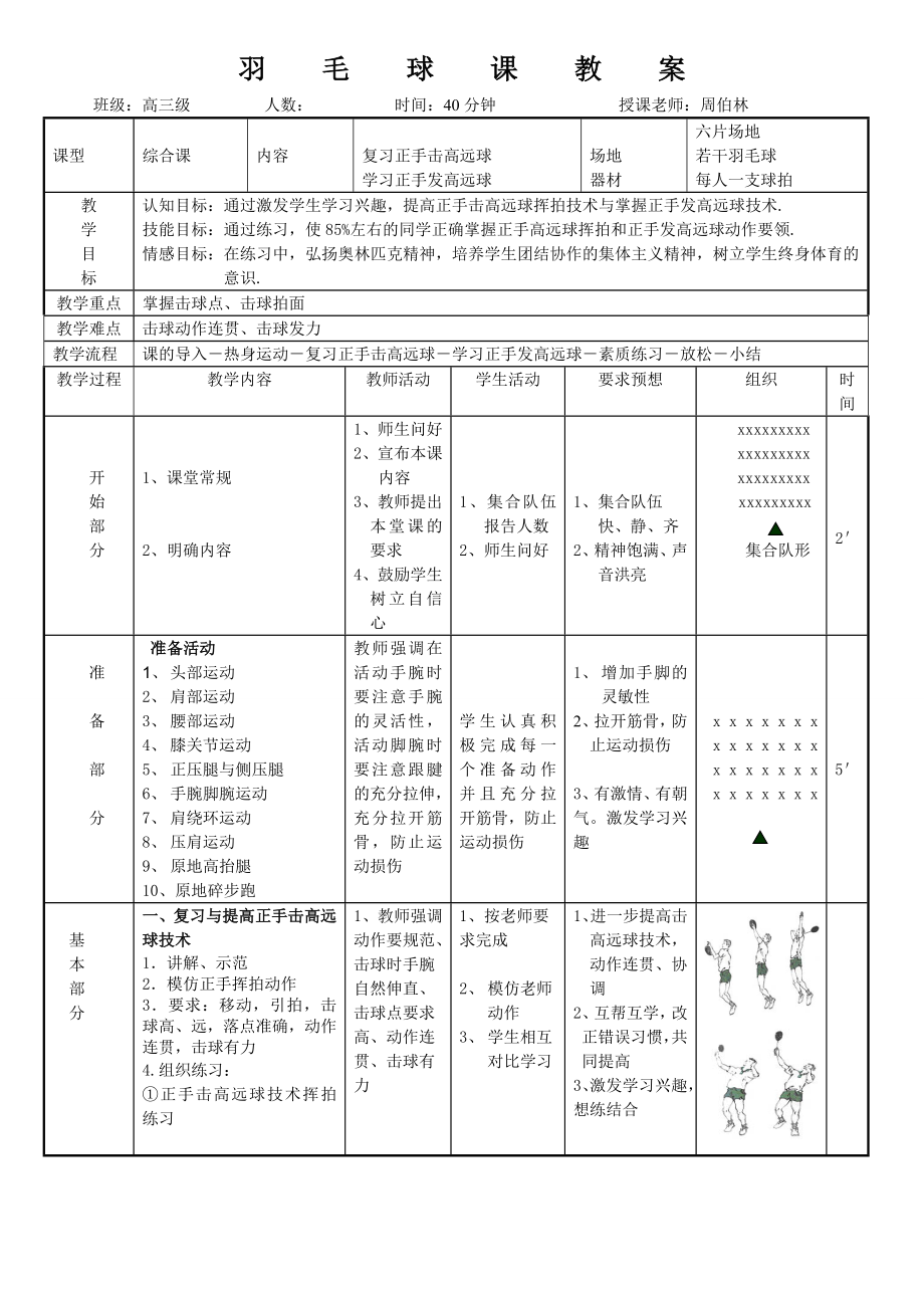 羽毛球课教案[2].doc