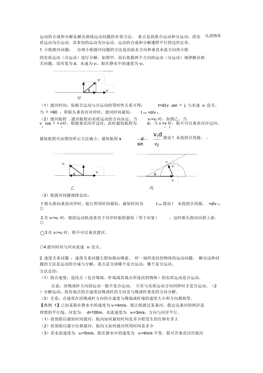 高中物理必修二知识汇总重点题型.doc