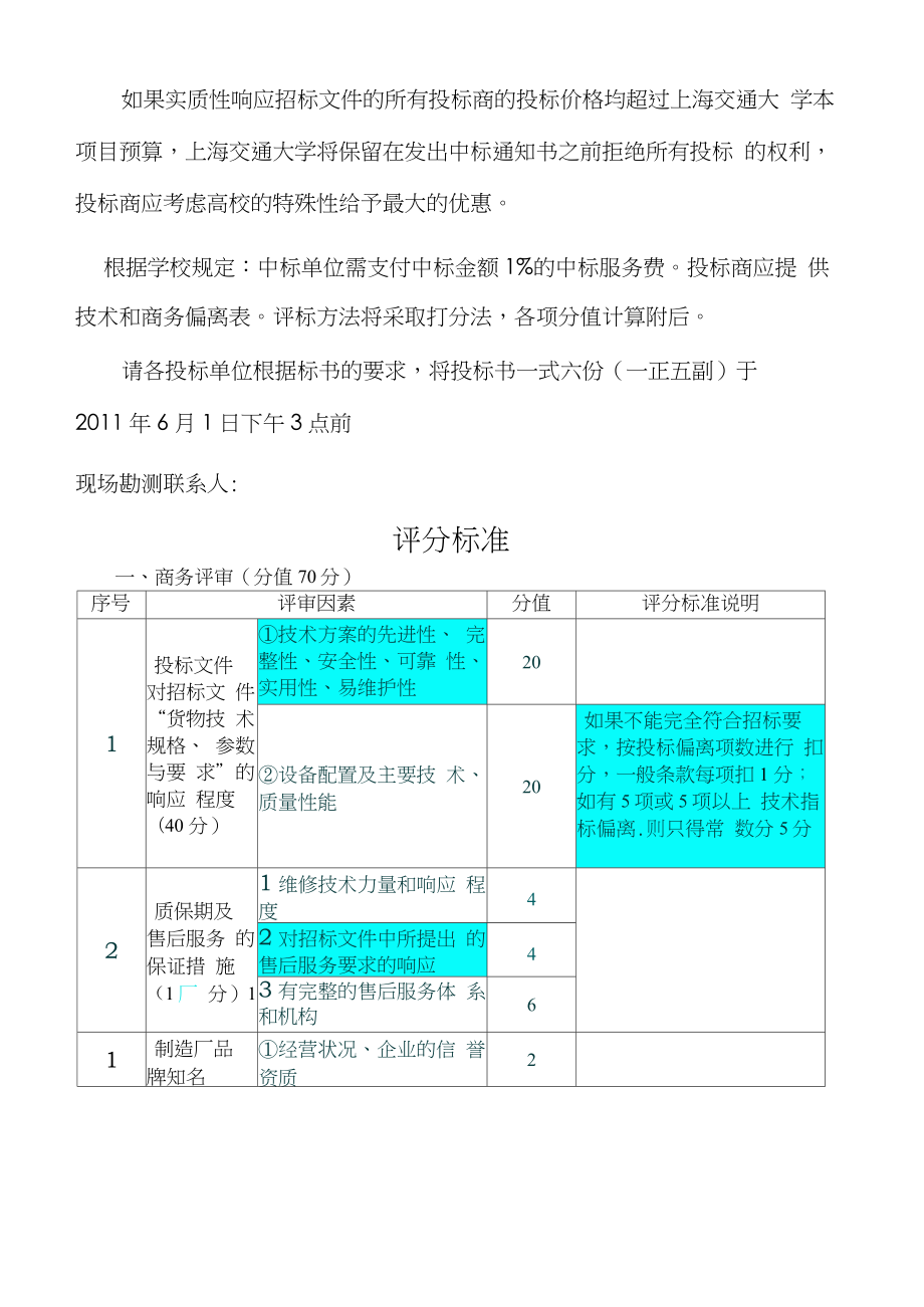 闵行校区教室空调招标书.doc