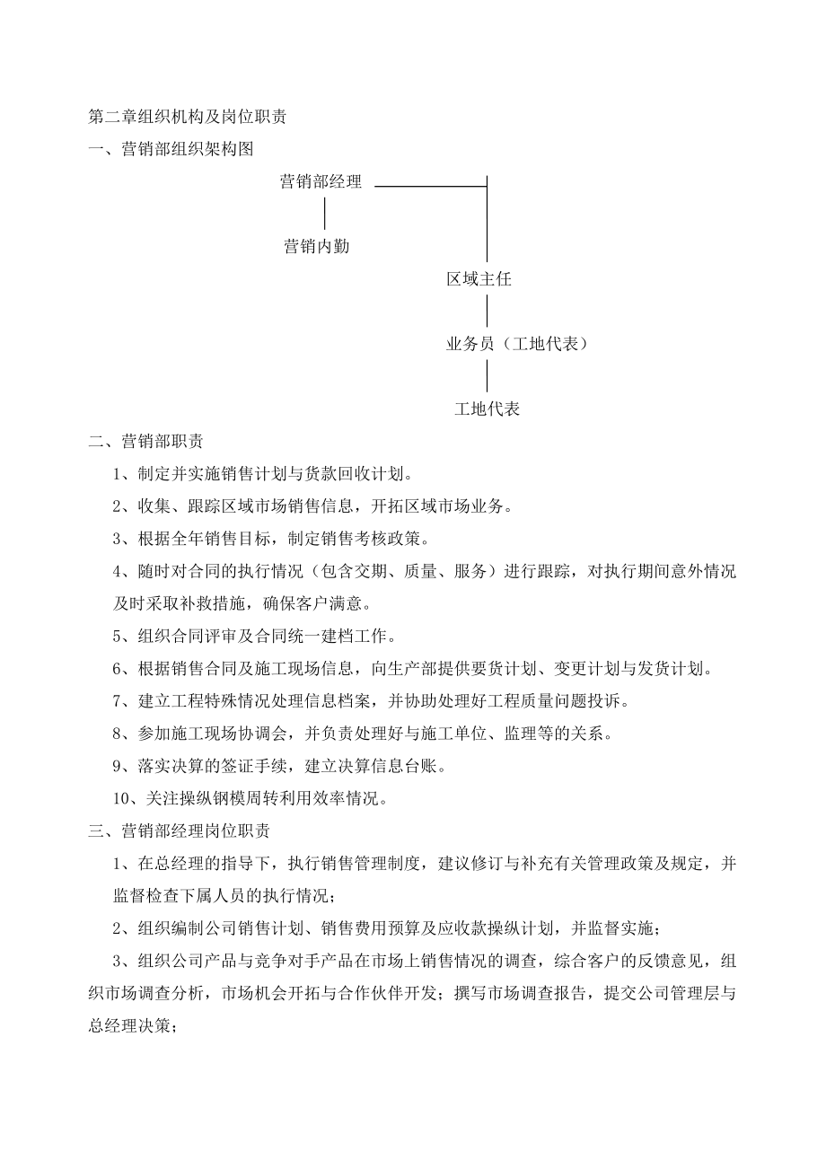 销售内部控制制度范本.doc