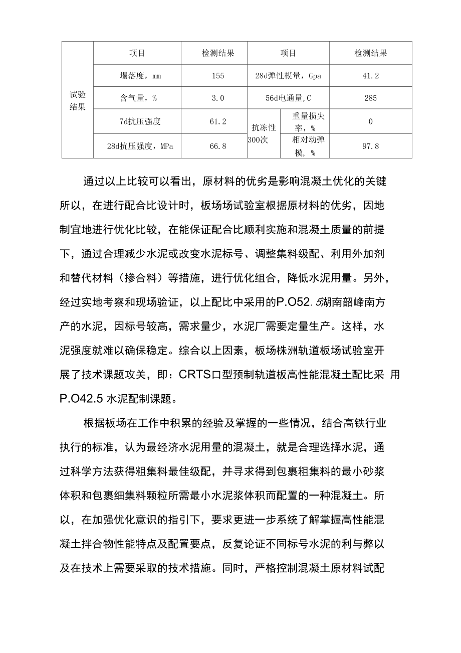 高性能混凝土配比优化方案.doc