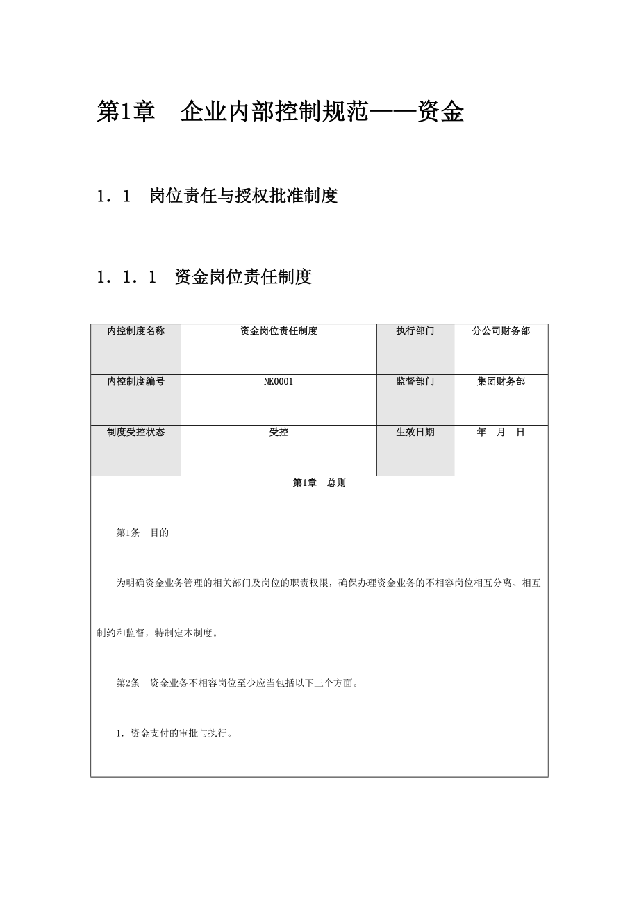 资金内控制度.doc