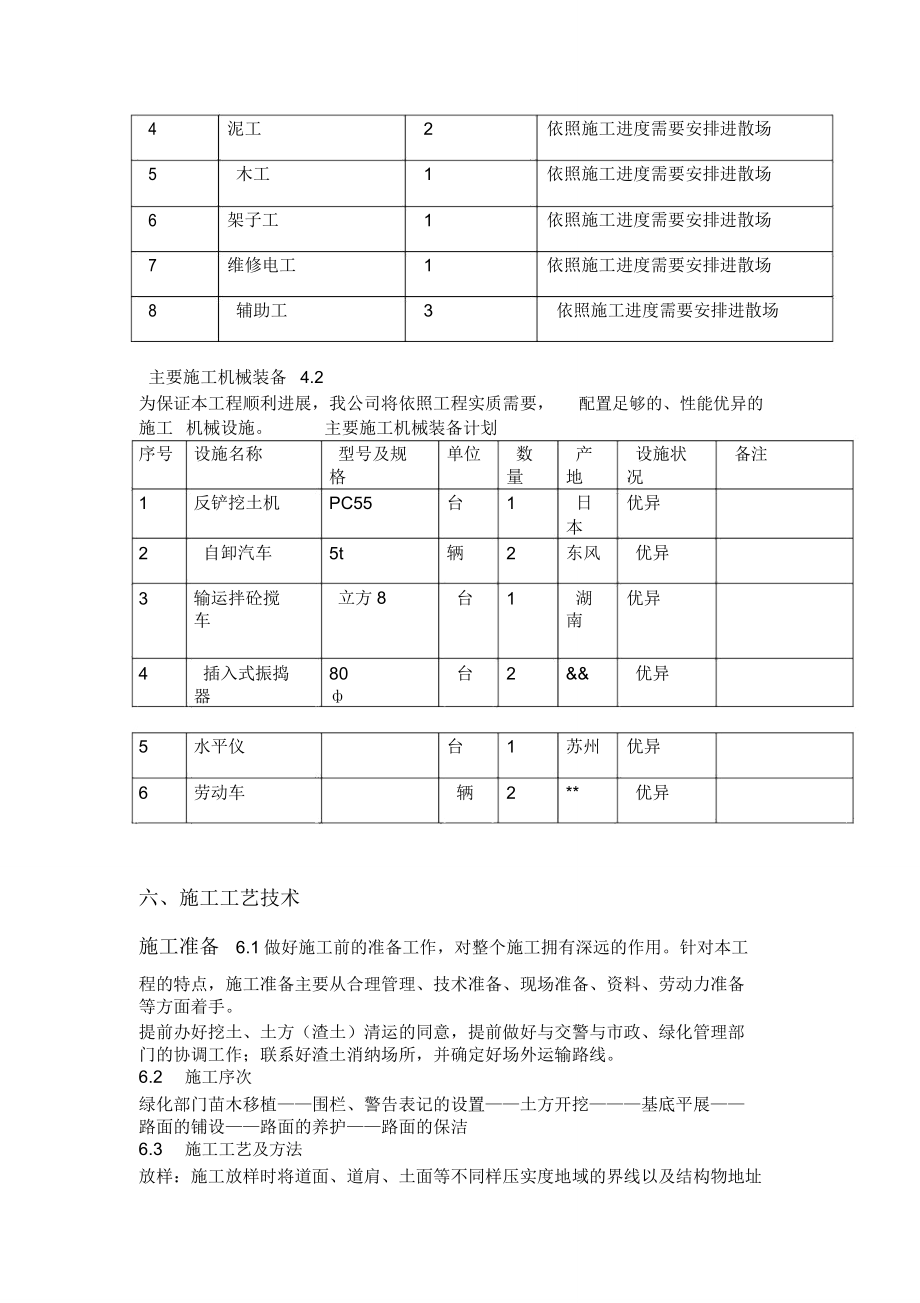 道路连接口施工方案.doc