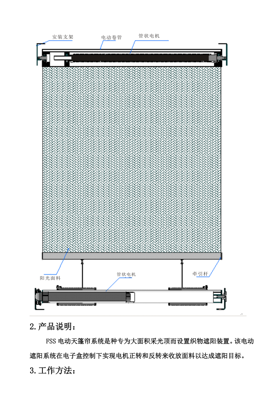 电动天棚帘综合项目施工专项方案书.doc