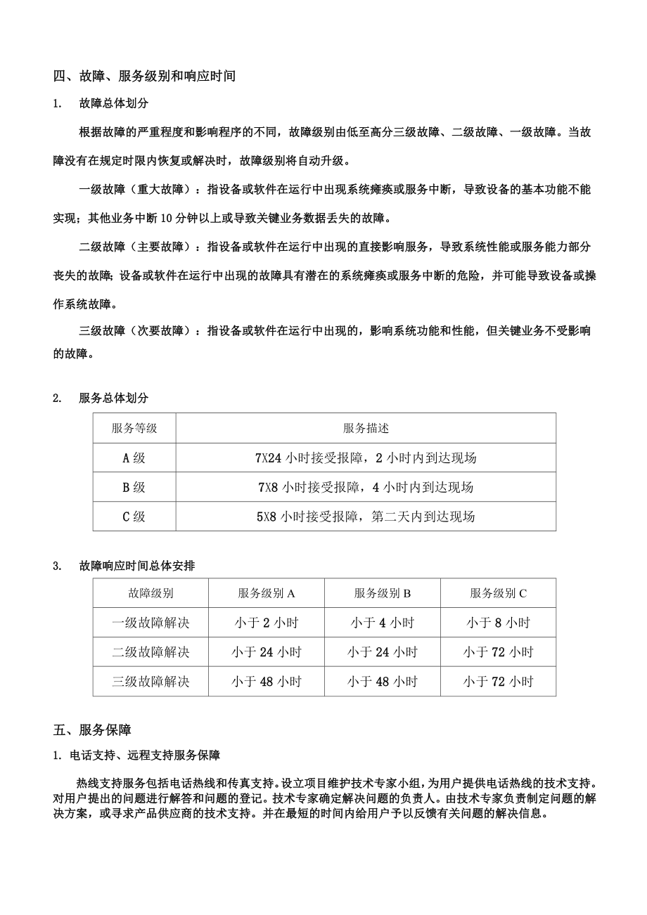 详细的售后服务实施方案及承诺.doc