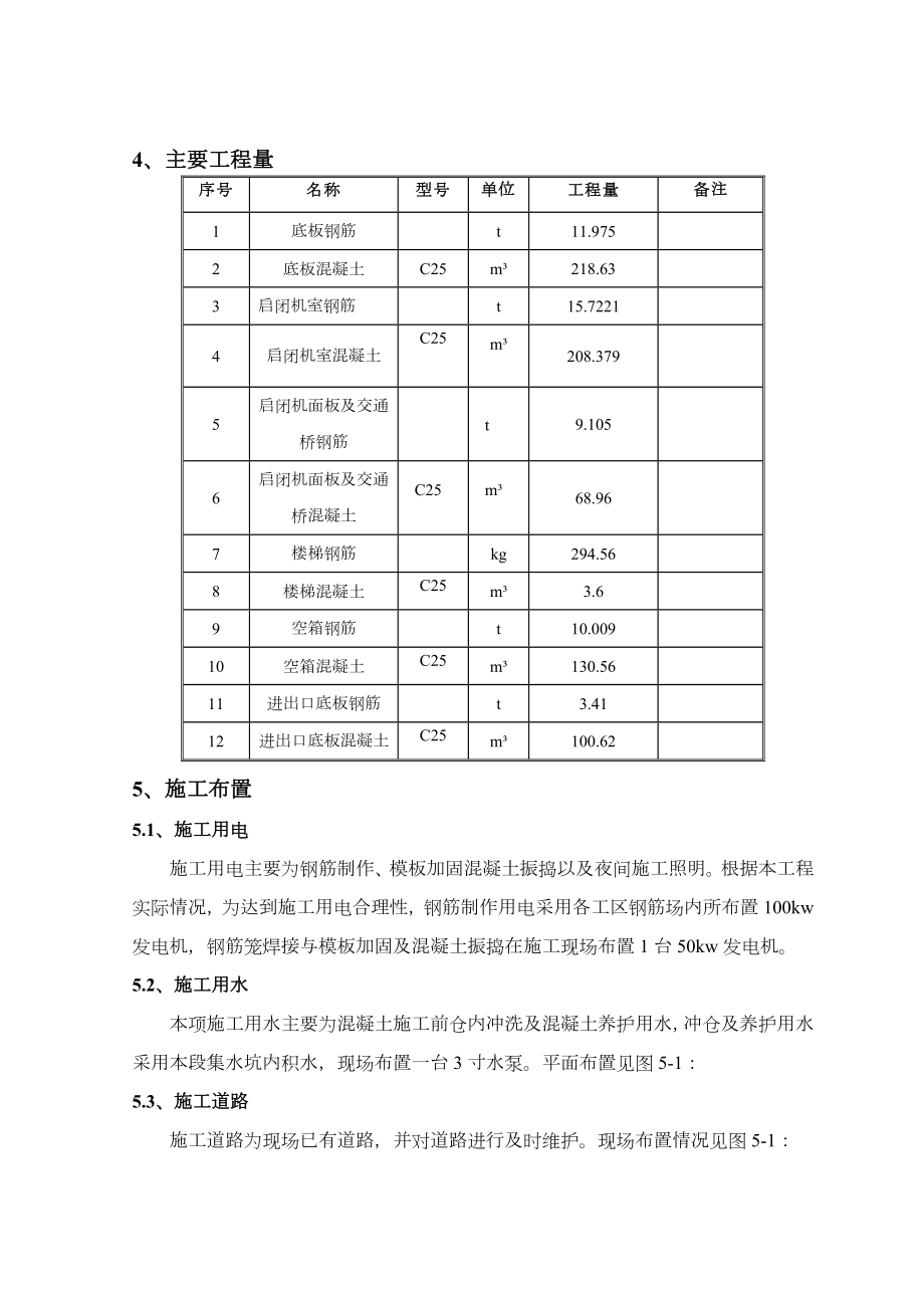 水闸施工专项实施计划方案.doc