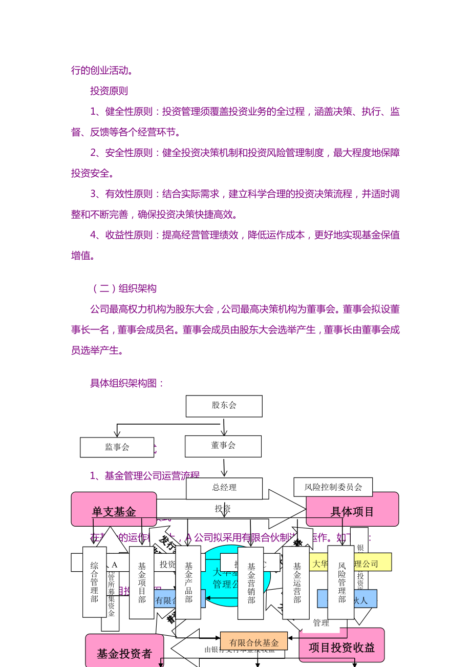 计划方案基金管理有限公司商业计划书概要.doc