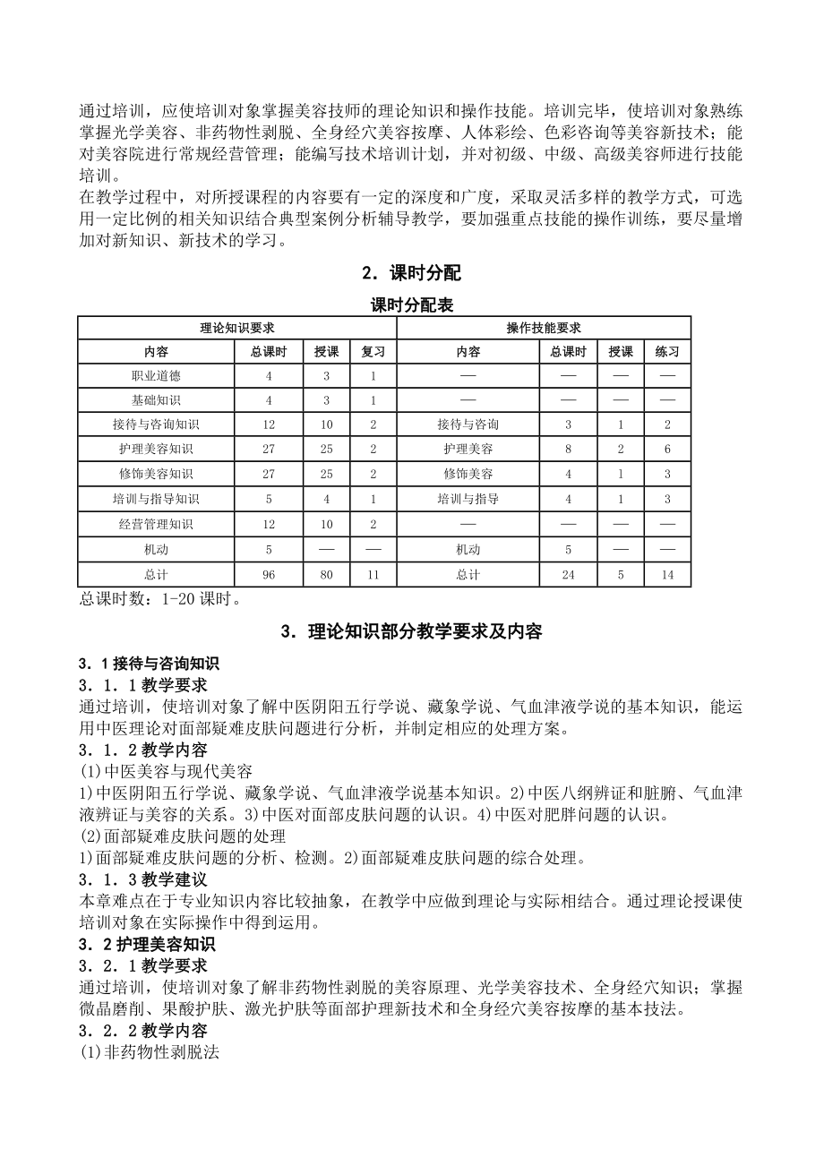 美容技师培训计划.doc