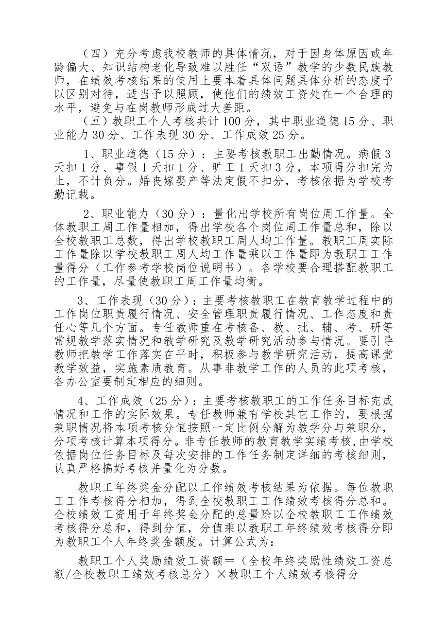 职业学校教师绩效考核管理办法1231.doc