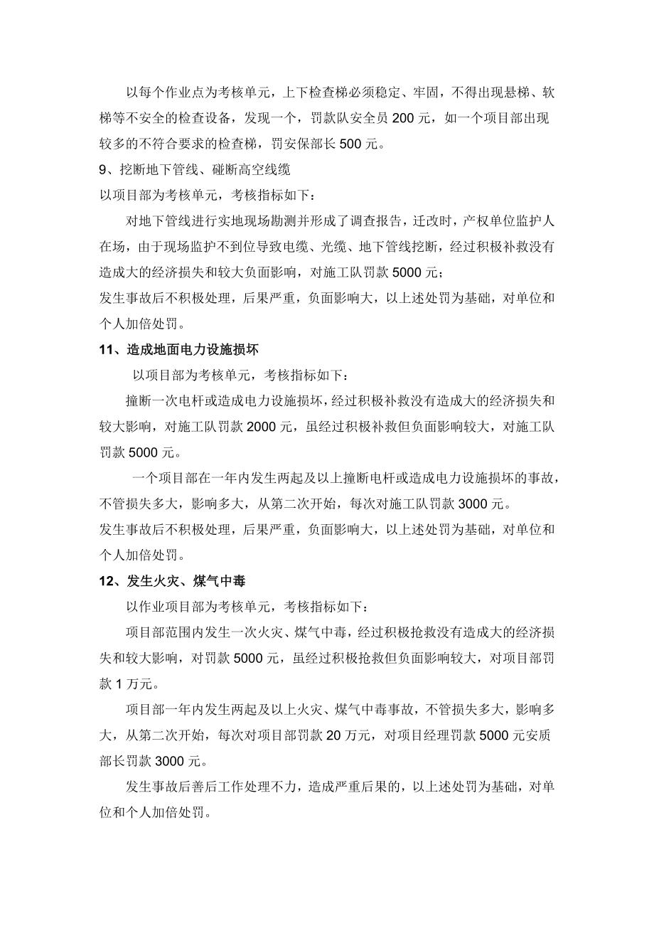 业主对总包方承包工程安全管理考核办法.doc