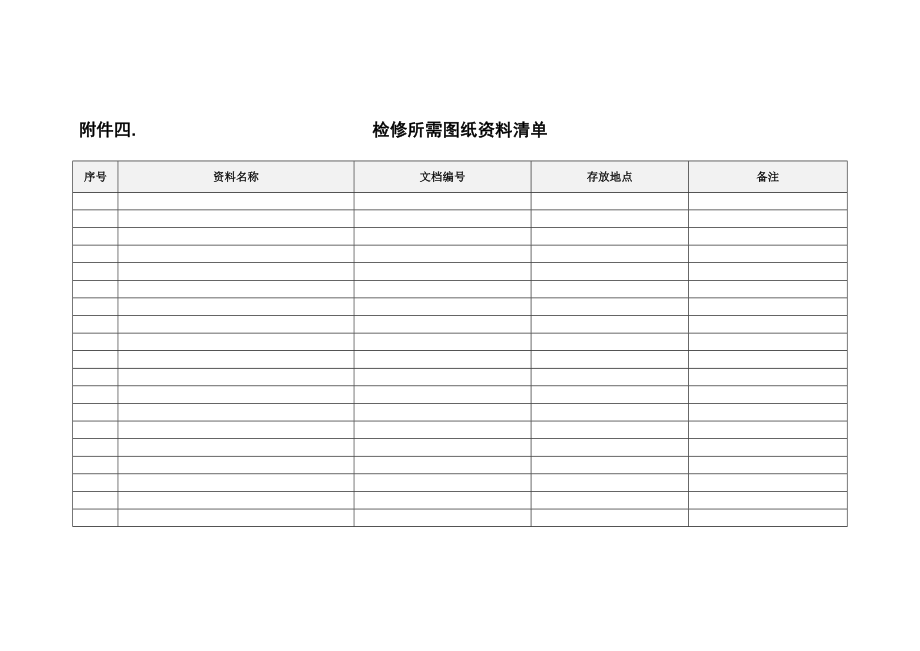 检修技术方案模板.doc