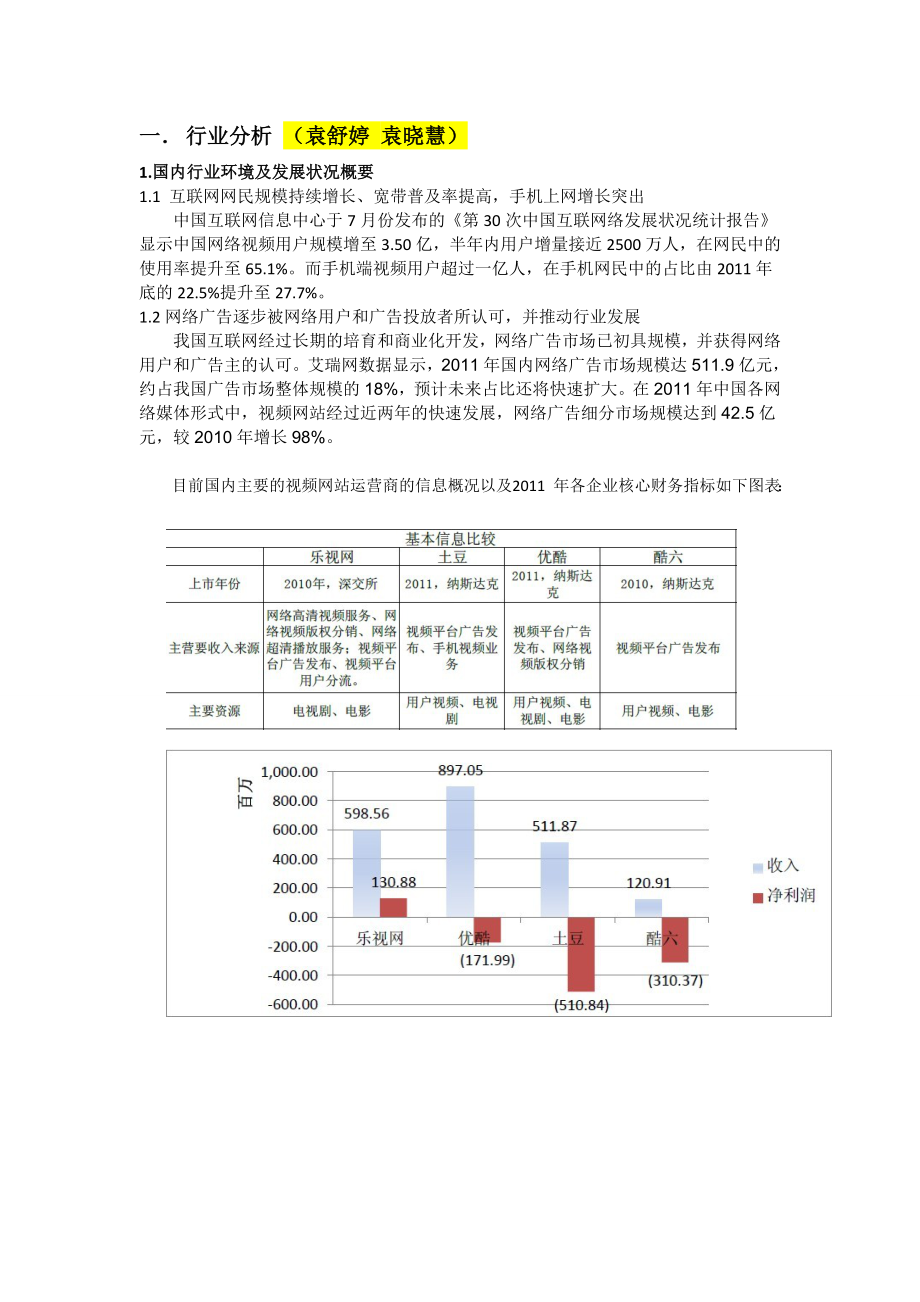 乐视网分析报告.doc