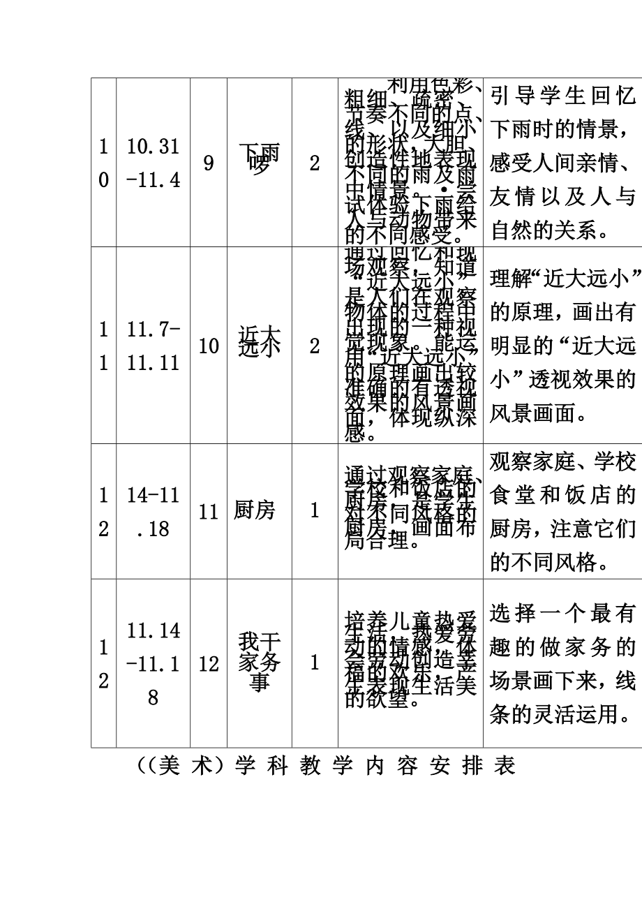 四年级美术上册美术计划教案苏少版.doc