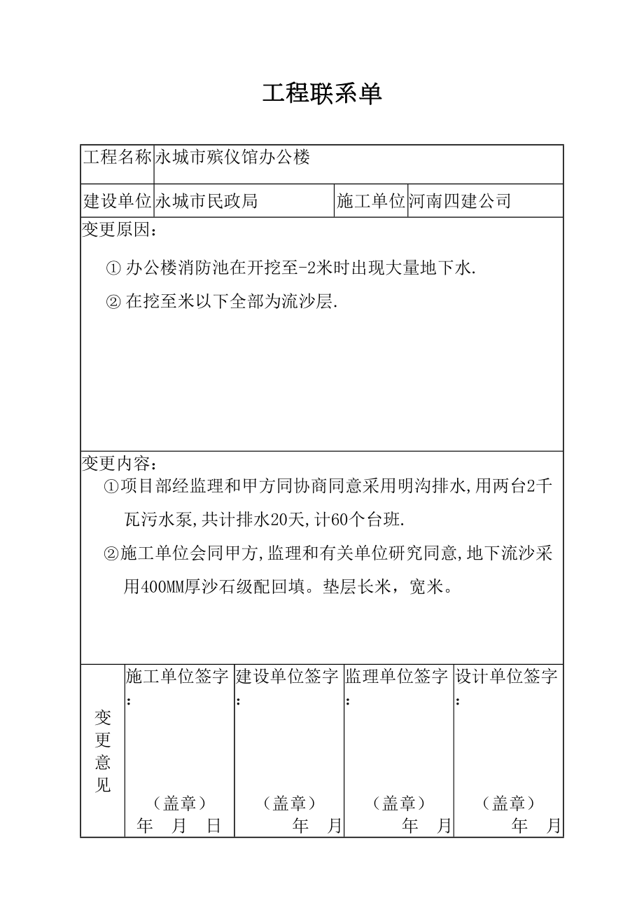 工程设计变更联系单精编.doc