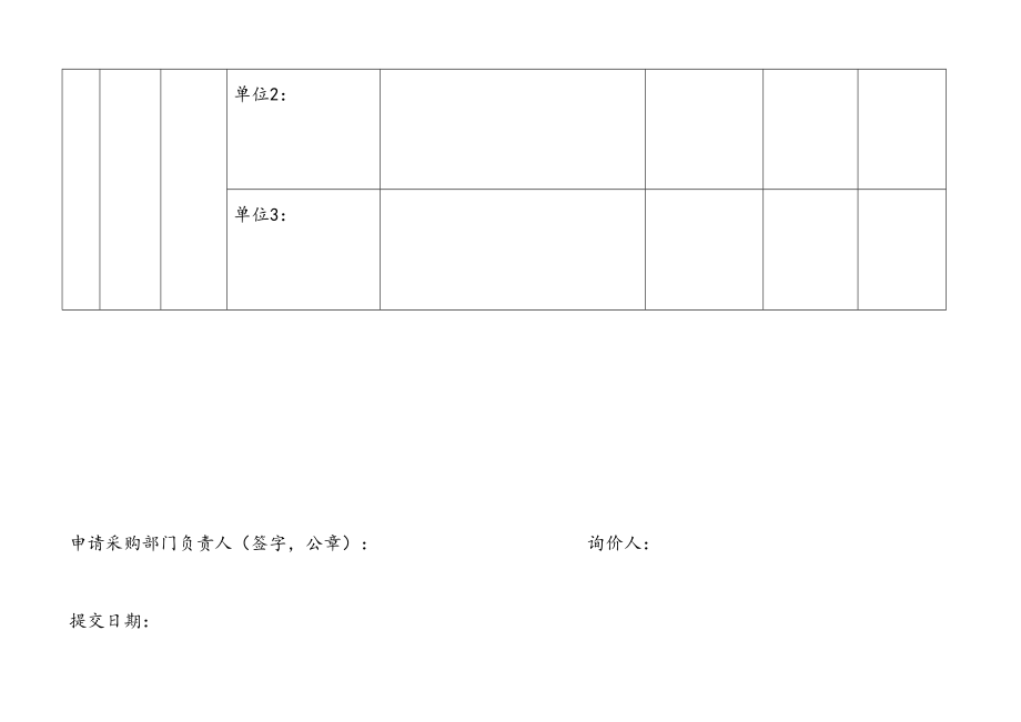 最新采购表格及会议纪要格式.doc