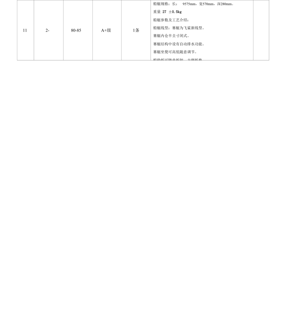 水上运动设备需求.doc