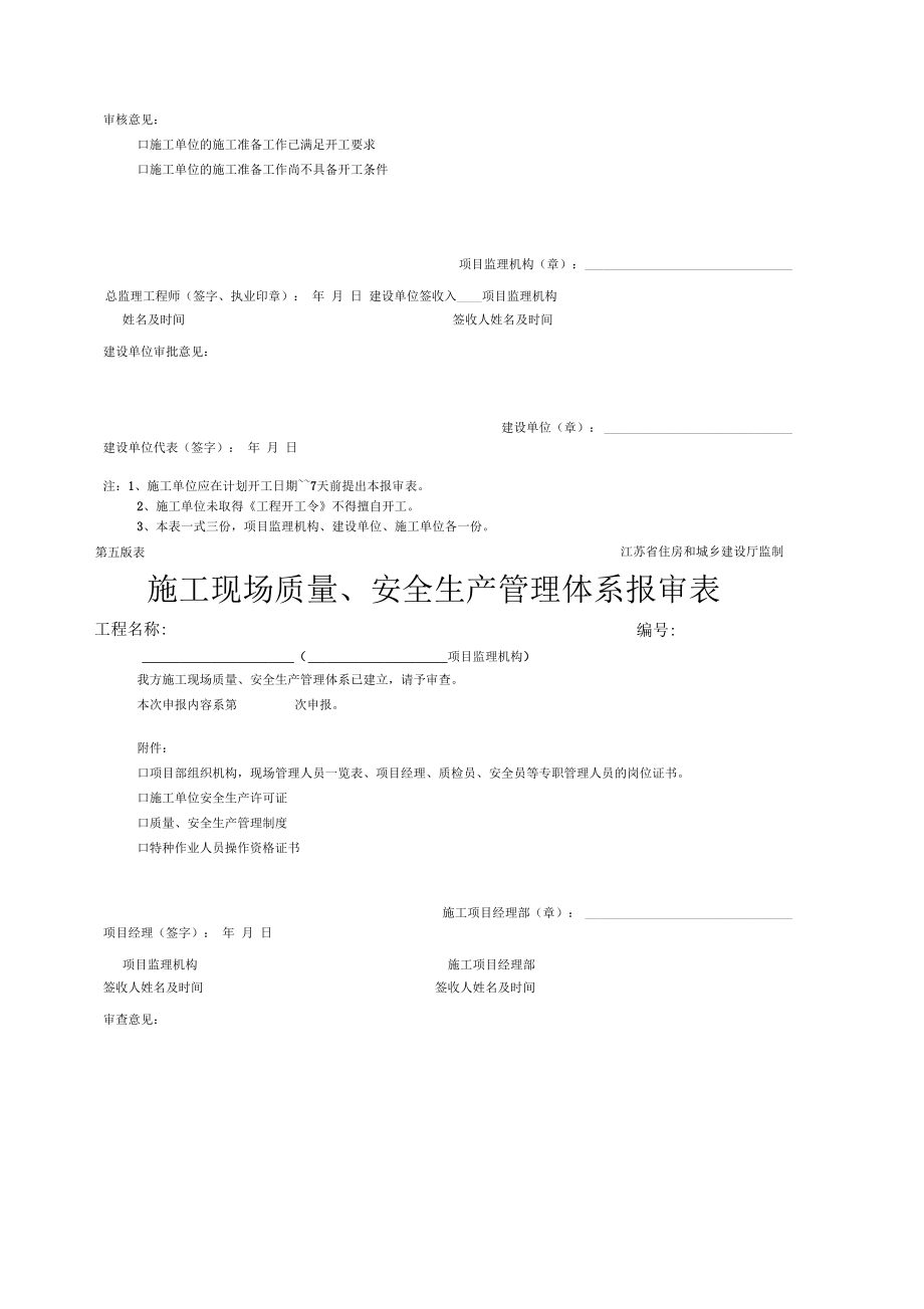 施工组织设计现场质量施工方案报审表【大全】.doc