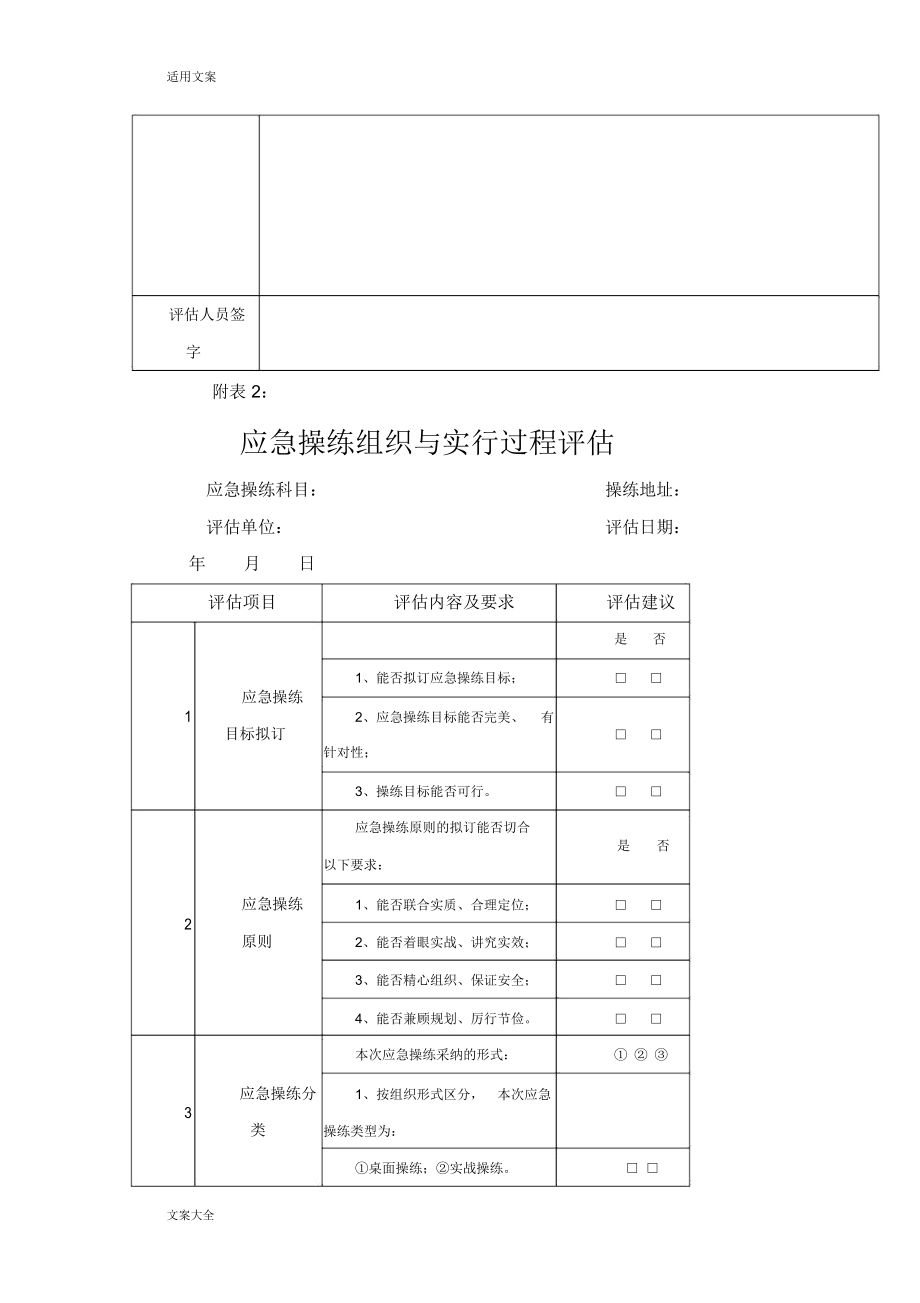 应急演练评估方案设计.doc