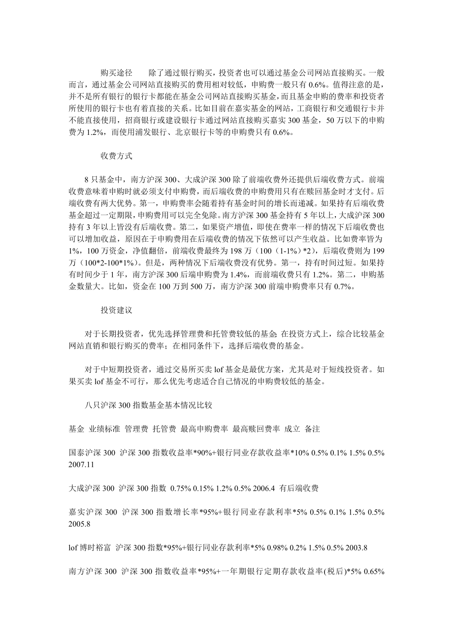 如何选择沪深300指数基金.doc