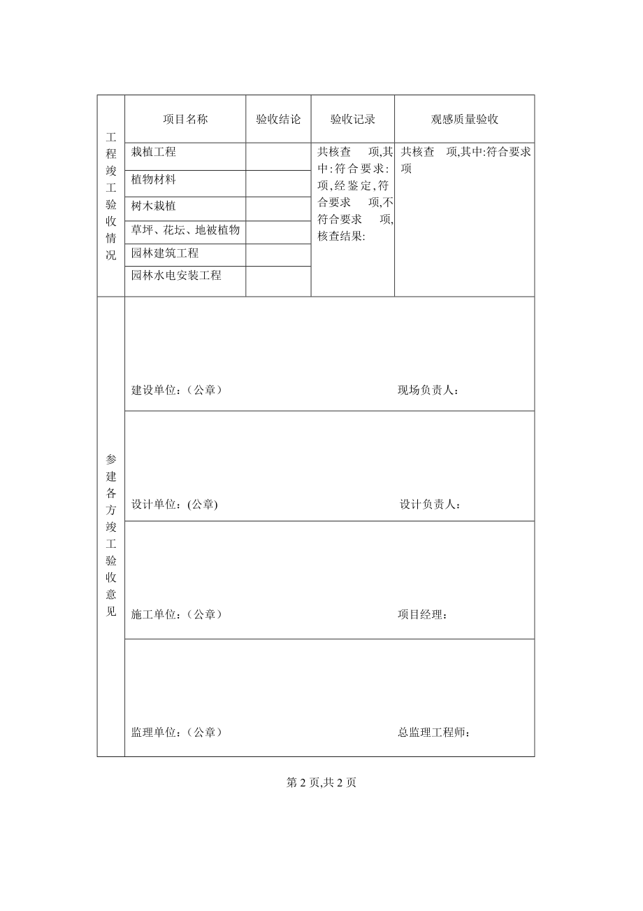 绿化竣工验收报告格式.doc