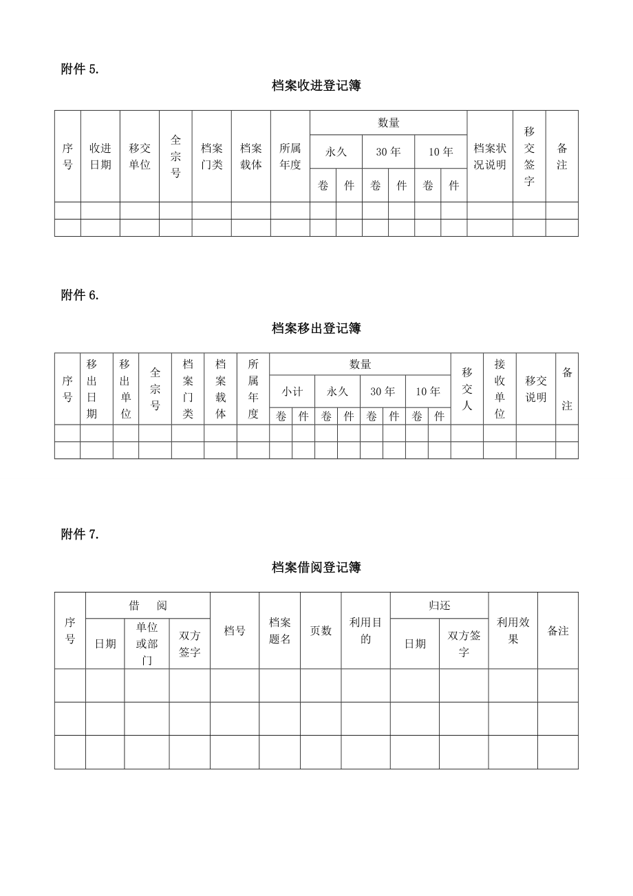 公司档案统计制度模版.doc