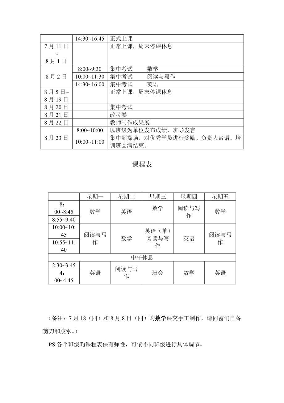 暑期培训班方案.doc