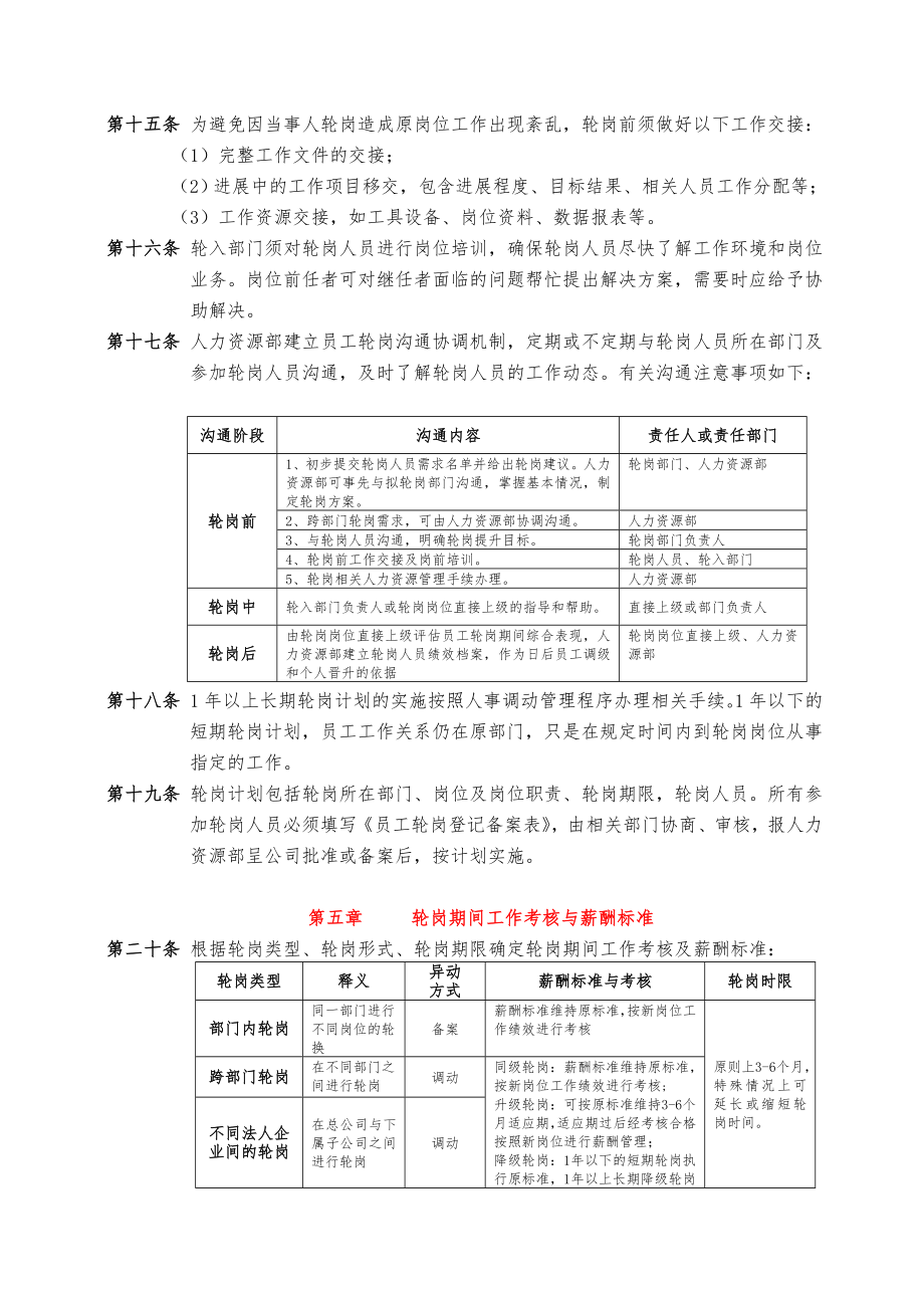 员工轮岗与岗位设置.doc