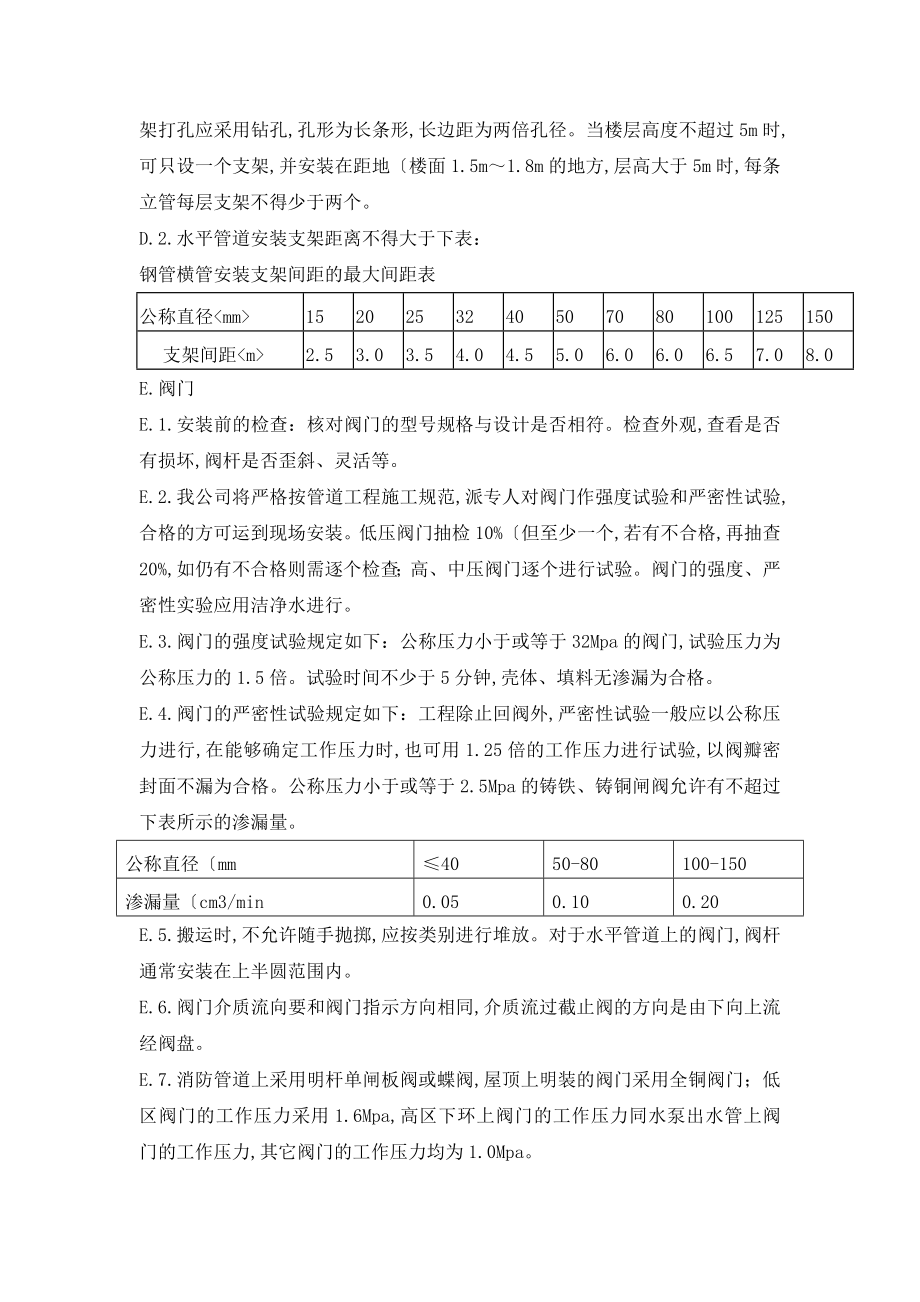 消防施工工艺设计.doc