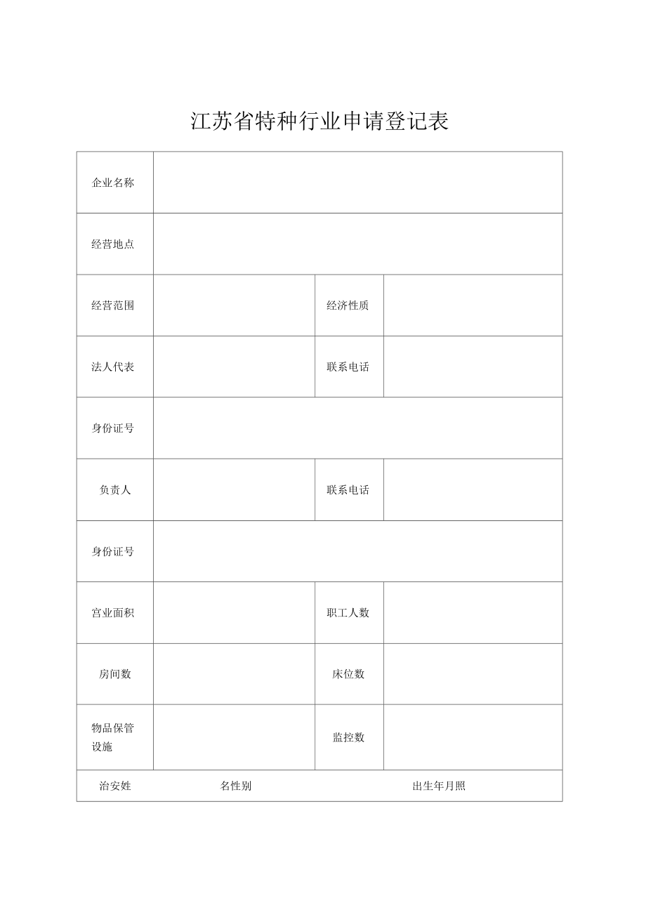 特种行业换证申请书.doc