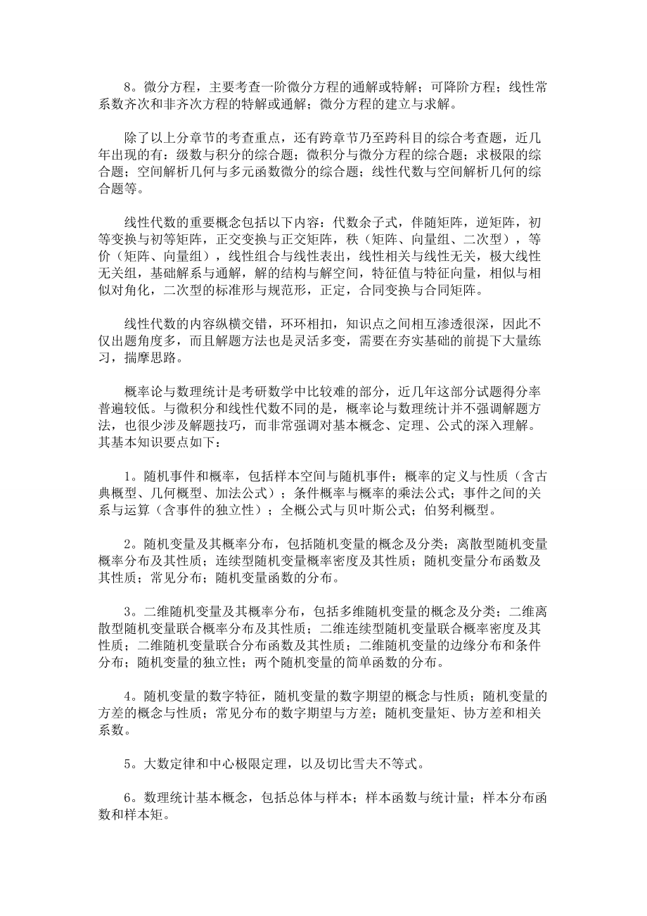 2014考研早准备备战2014考研高等数学知识点复习.doc