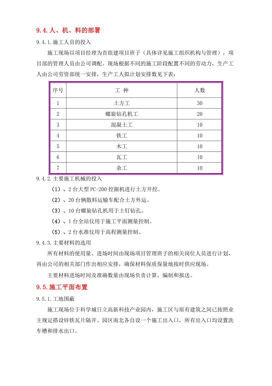 宝典山坡支护及土方开挖施工计划.doc