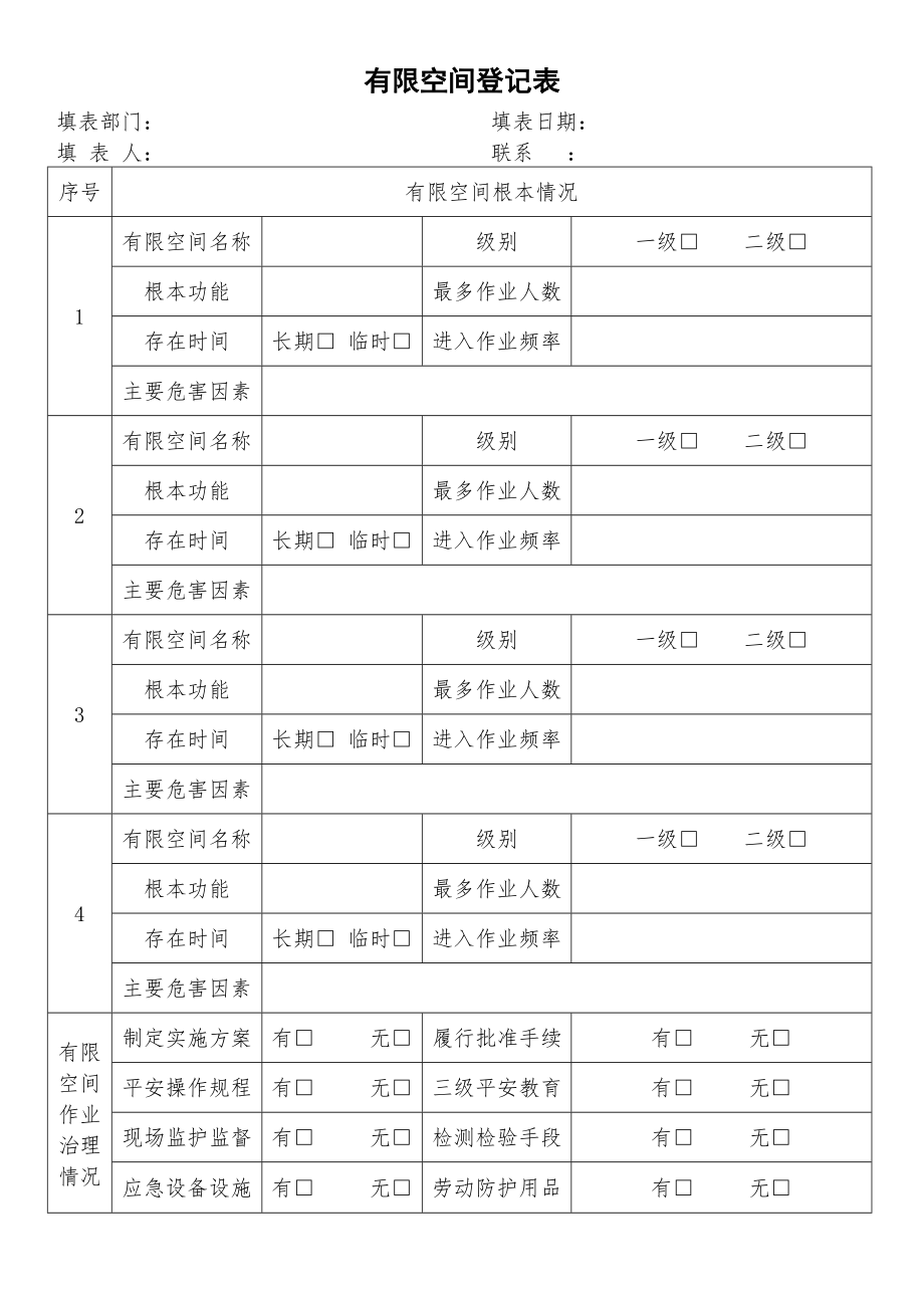 有限空间登记表.doc