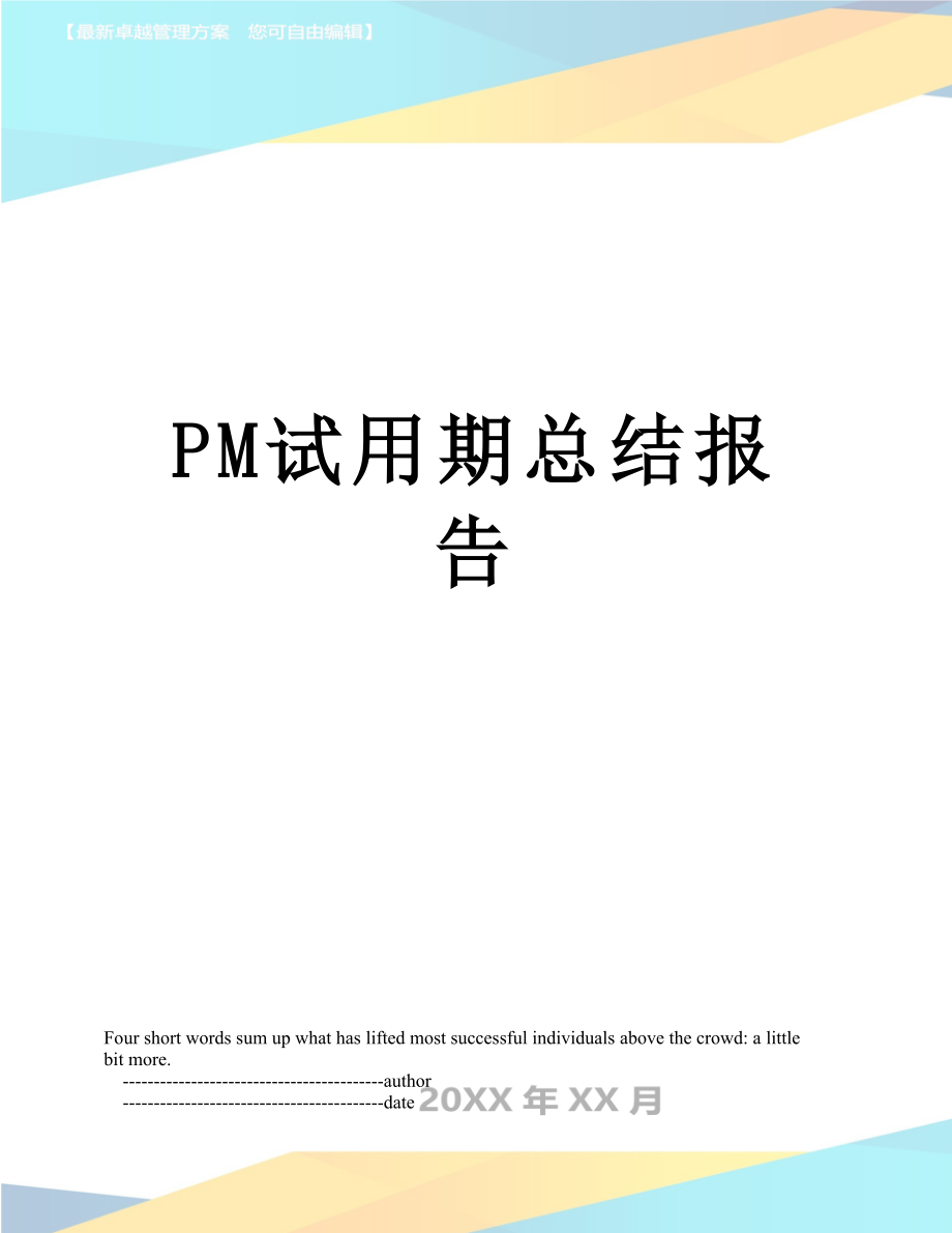 PM试用期总结报告.doc