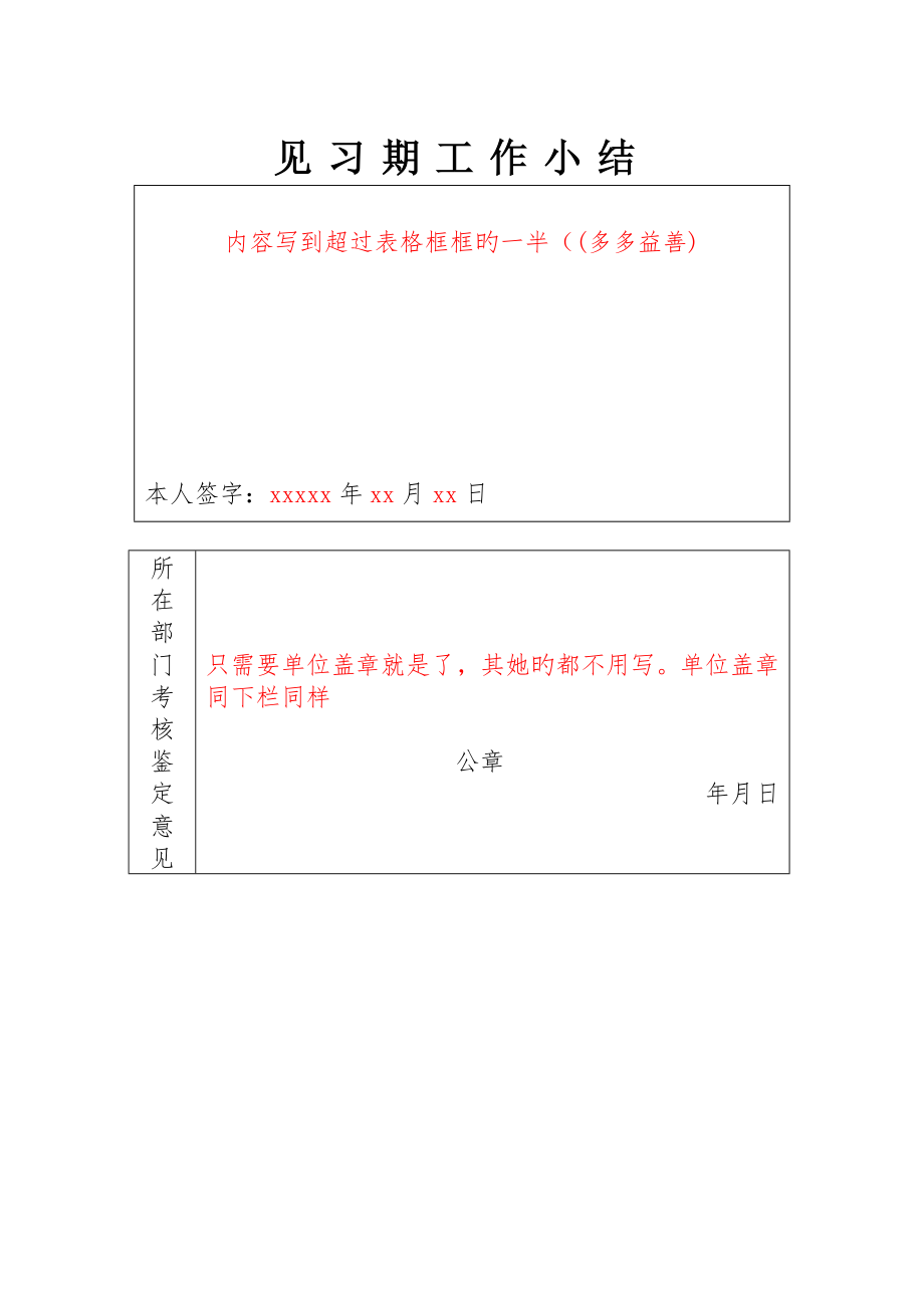 初聘专业重点技术职务呈报表填写样本.doc