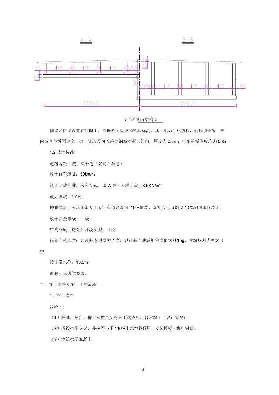 小跨径上承式连拱桥现浇混凝土拱圈施工技术.doc