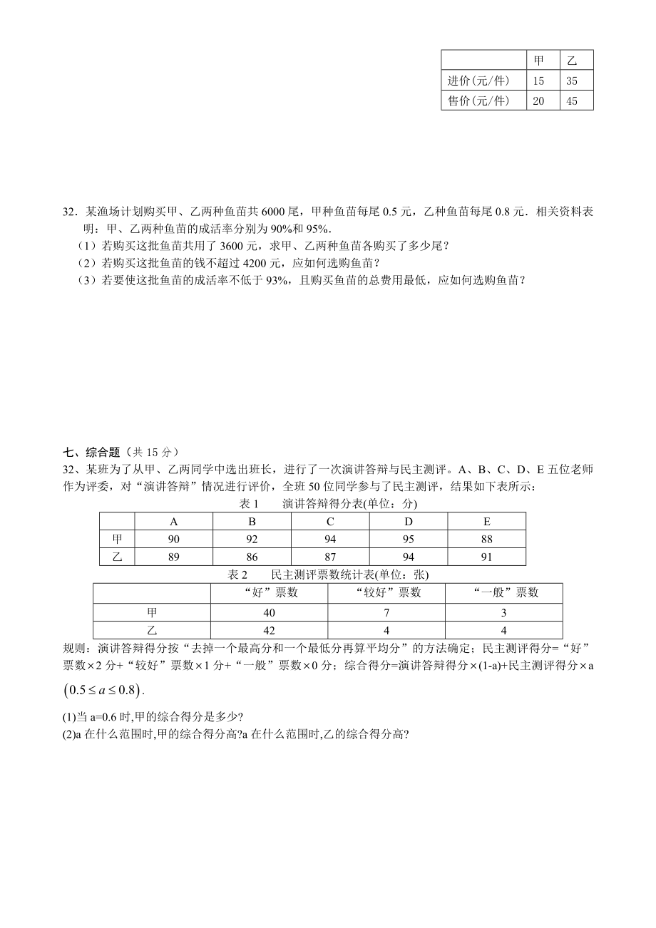 初一下数学期中考试.doc