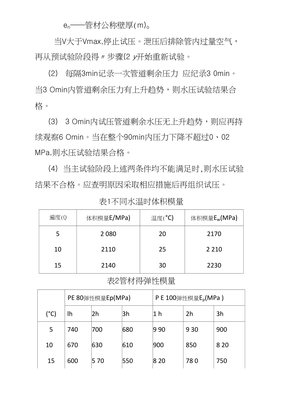 PE管试压标准.doc