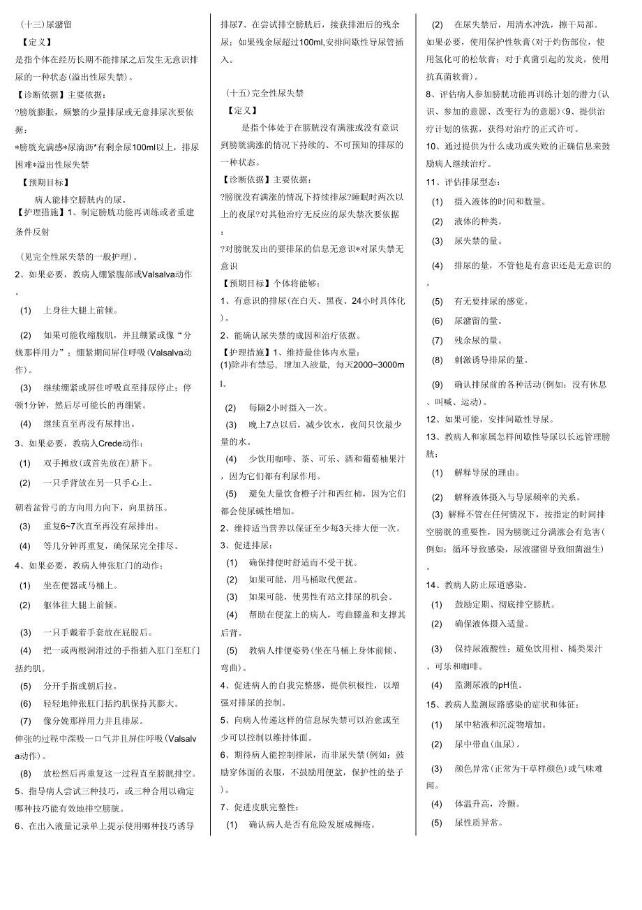 常用护理诊断.doc