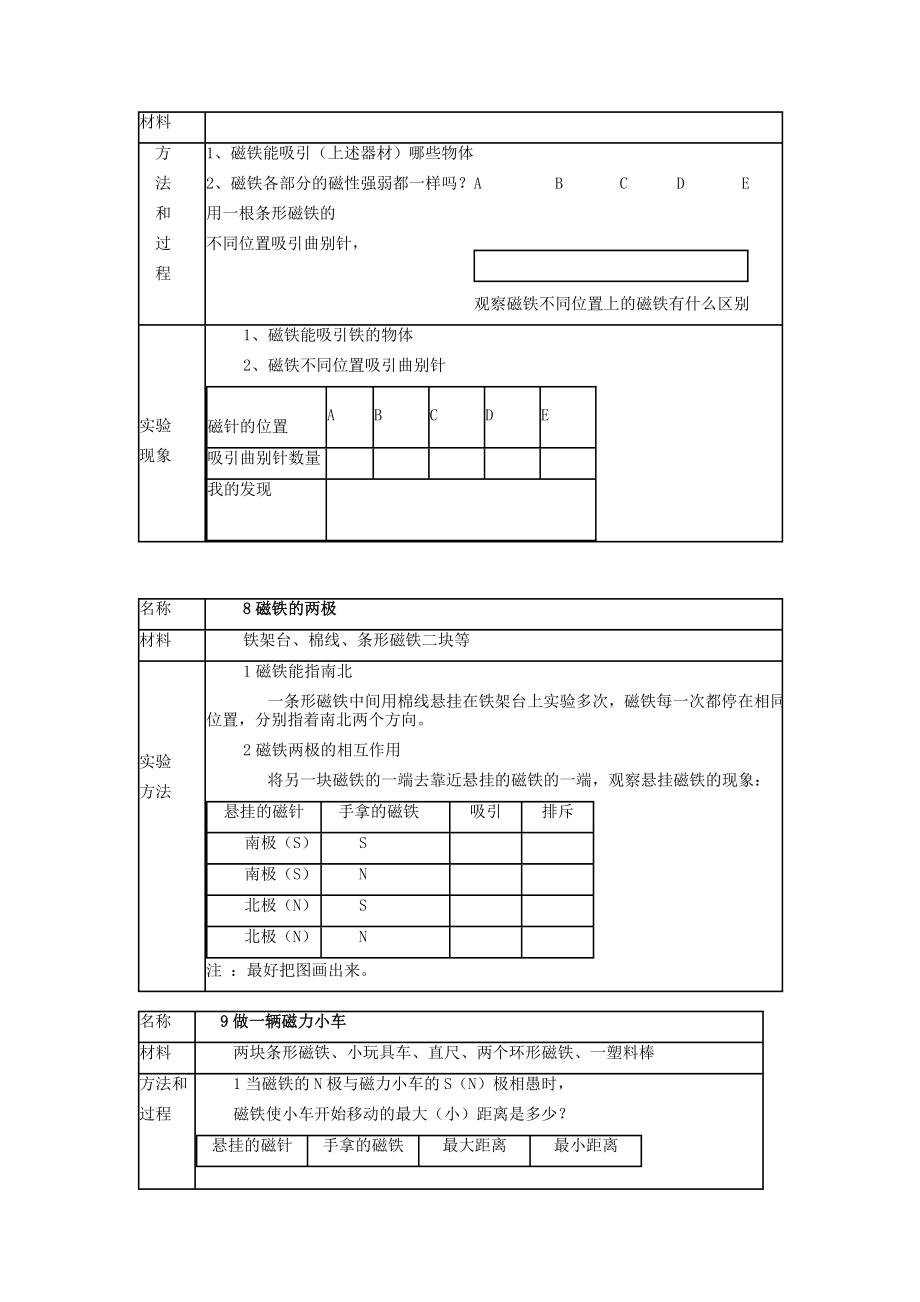 科学学生实验报告单全解.doc