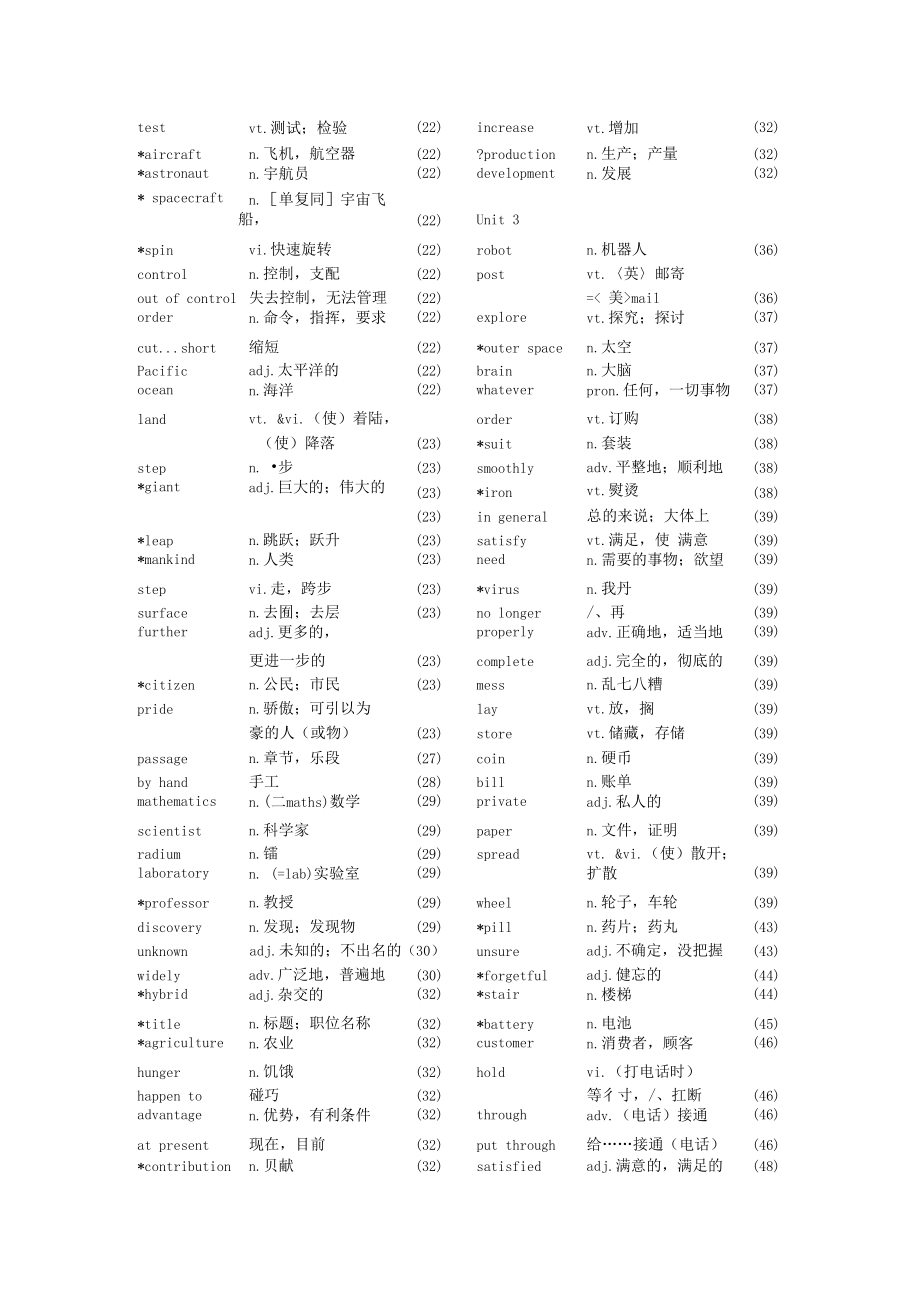 译林九下教材单词表.doc