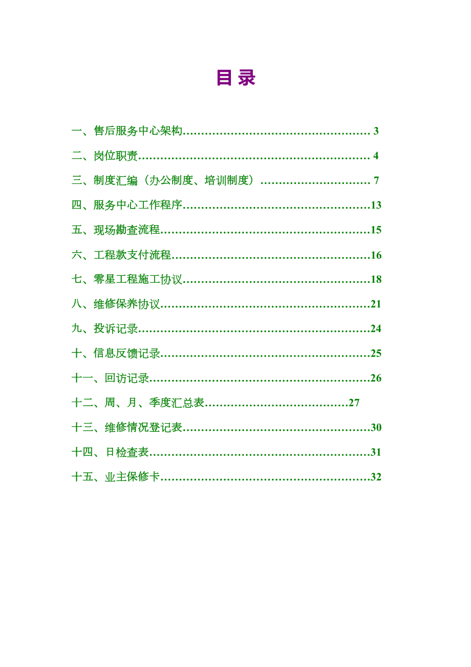 最好的地产公司售后服务详细方案.doc