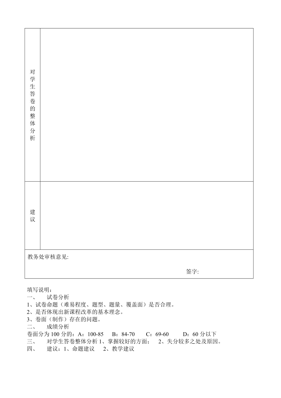 小学质量分析表.doc