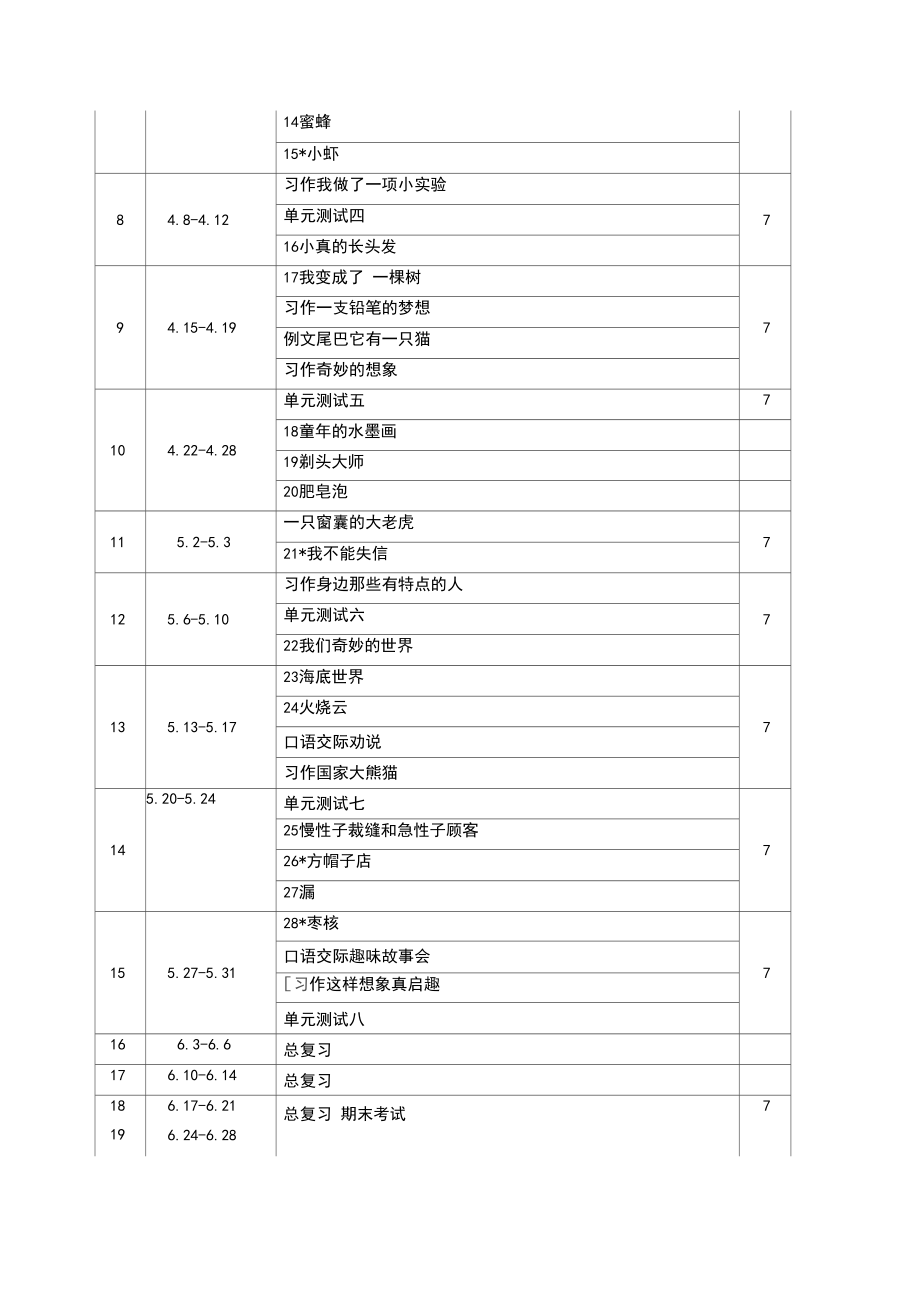 统编版语文三年级下册教学计划.doc